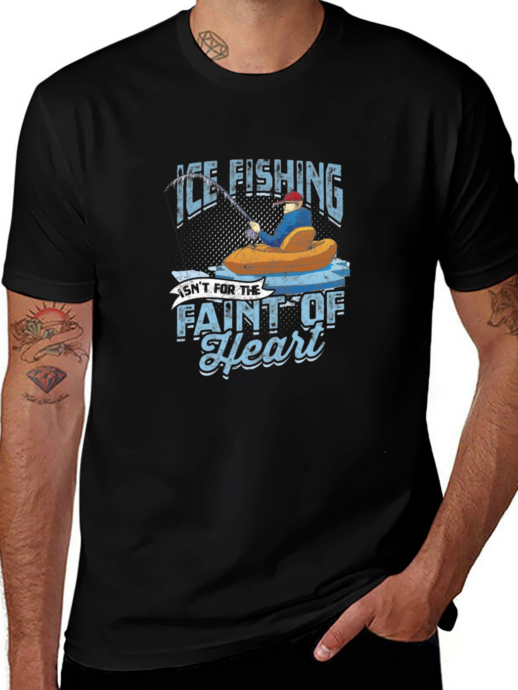 Ice Fishing Graphic T-Shirt
