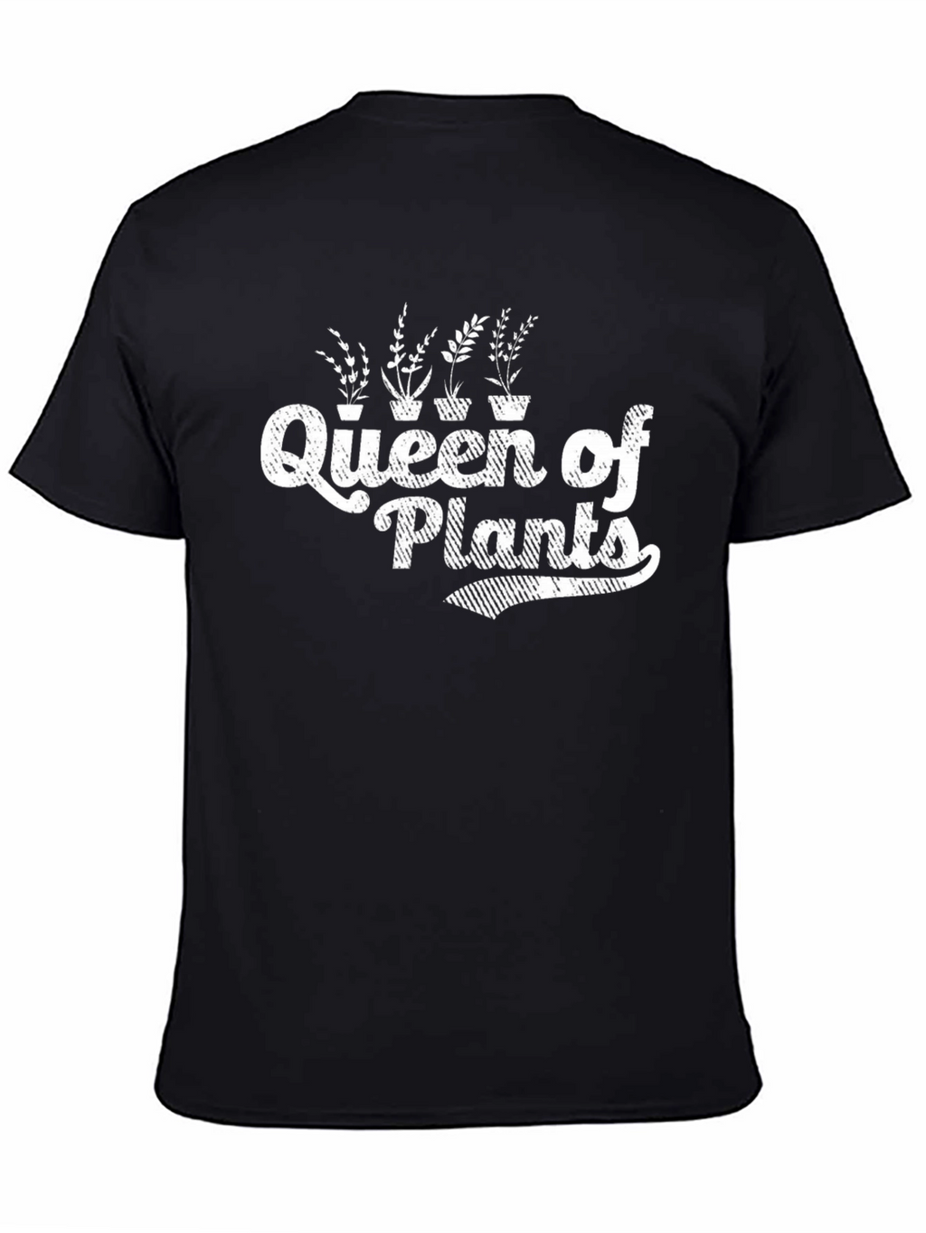 Queen of Plants Graphic Tee - Black Cotton Shirt