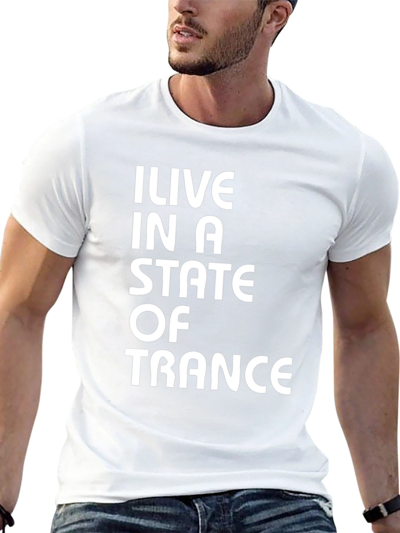 I Live In A State Of Trance Black T-Shirt