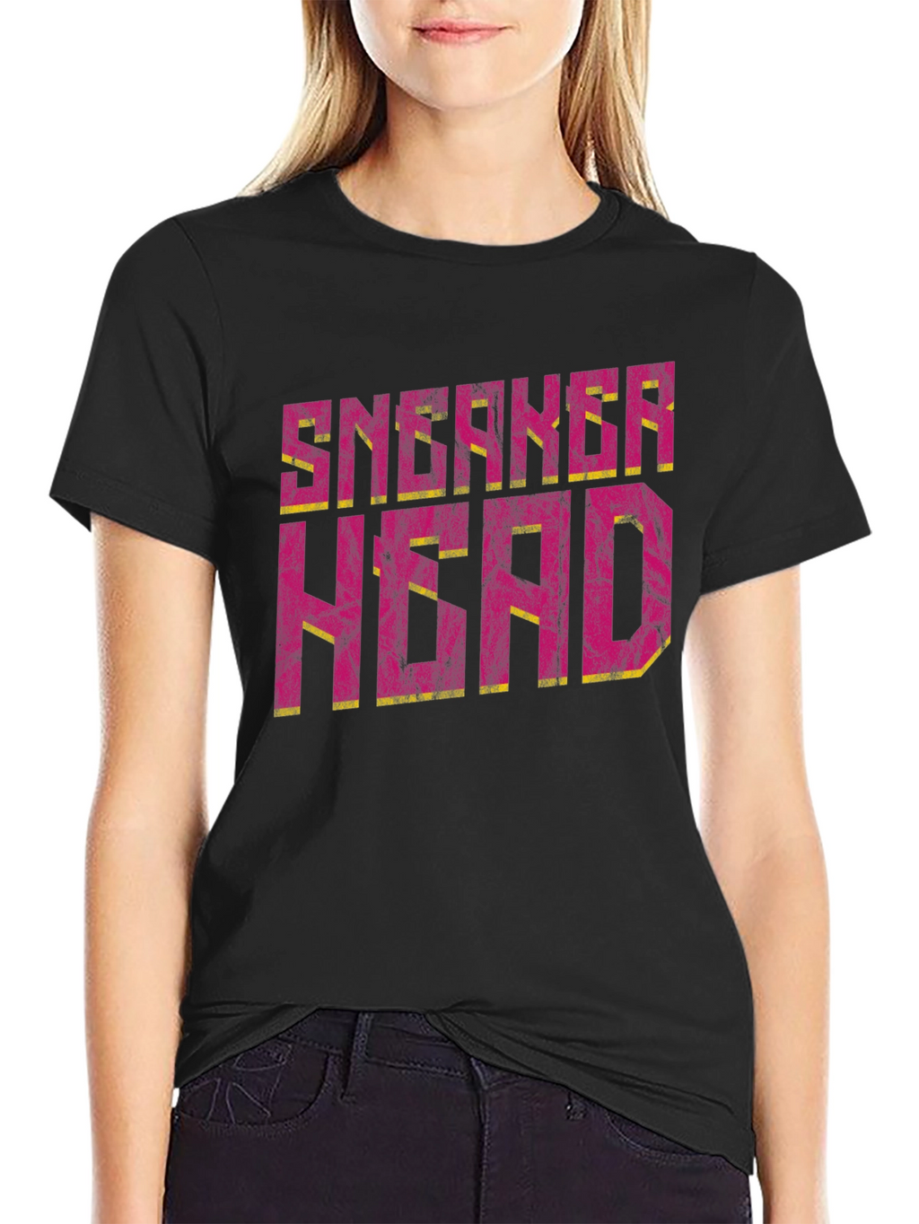 Sneaker Head Graphic T-Shirt - Black Casual Tee