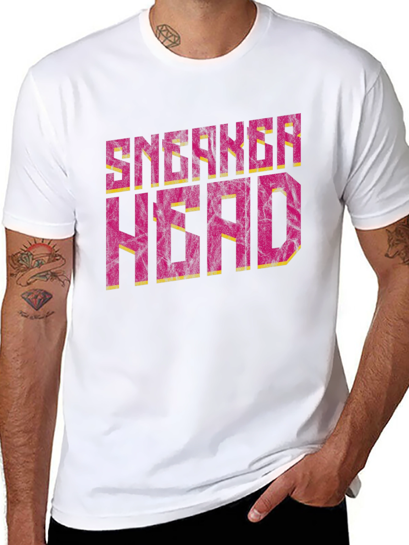 Sneaker Head Graphic T-Shirt - Black Casual Tee