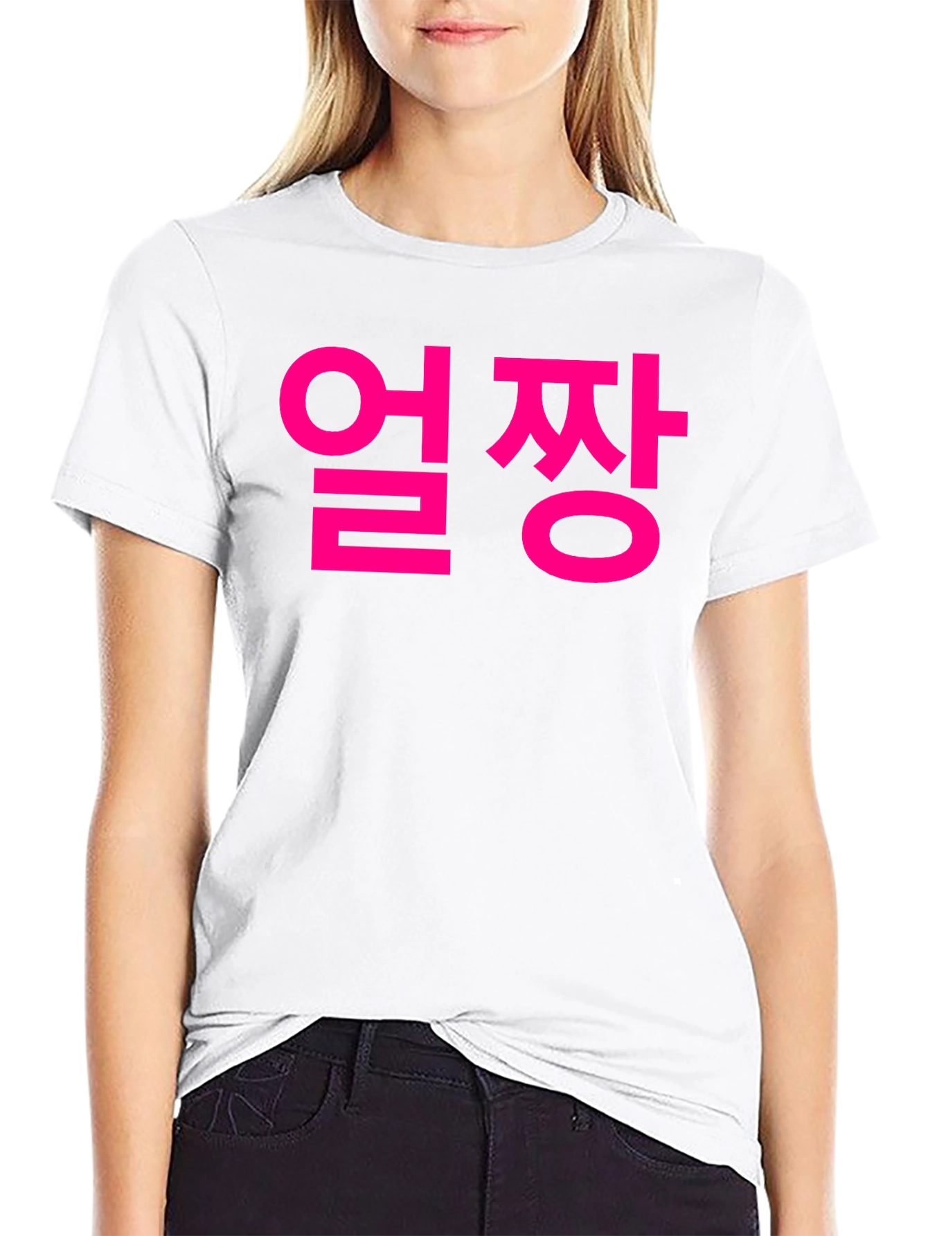 Korean Ulzzang T-Shirt - Black Cotton Tee