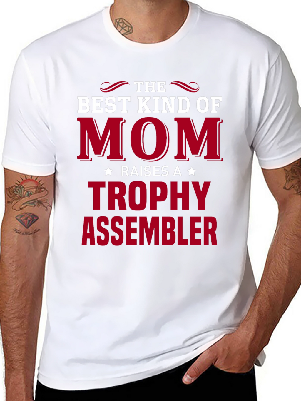 Best Kind of Mom Trophy Assembler T-Shirt