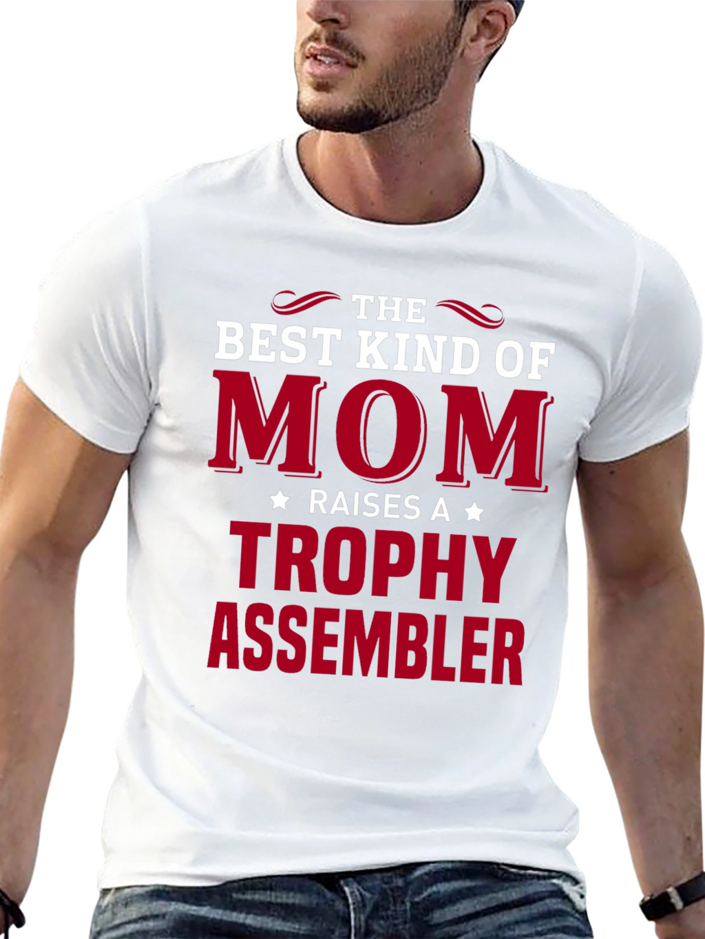 Best Kind of Mom Trophy Assembler T-Shirt