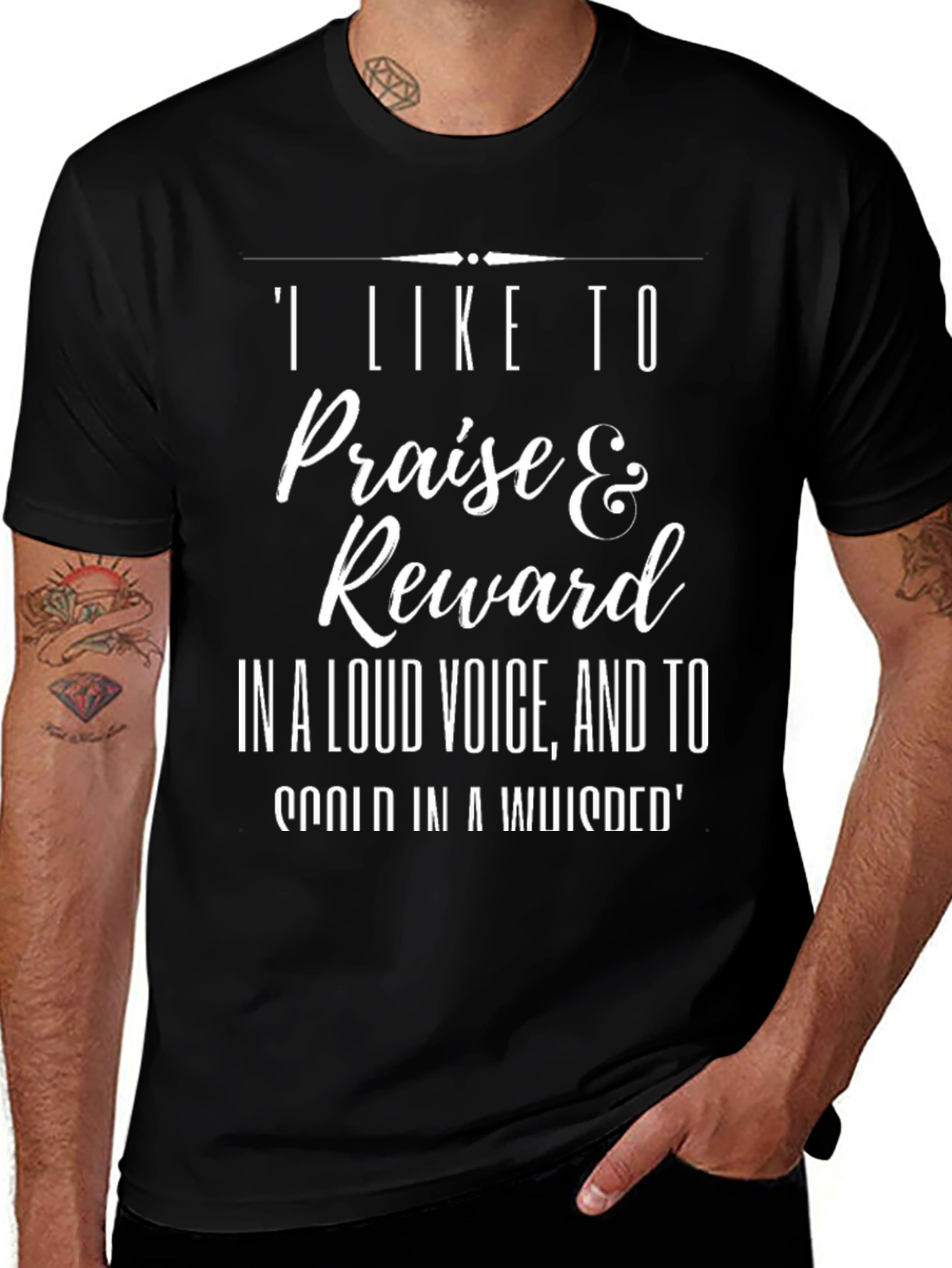 Funny Sarcastic T-Shirt: Praise & Reward