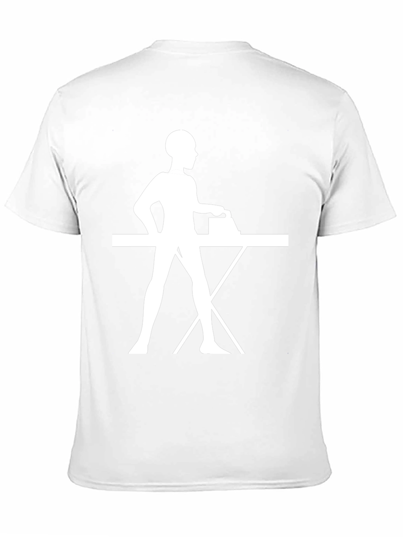 Ironing Woman Graphic Black T-Shirt