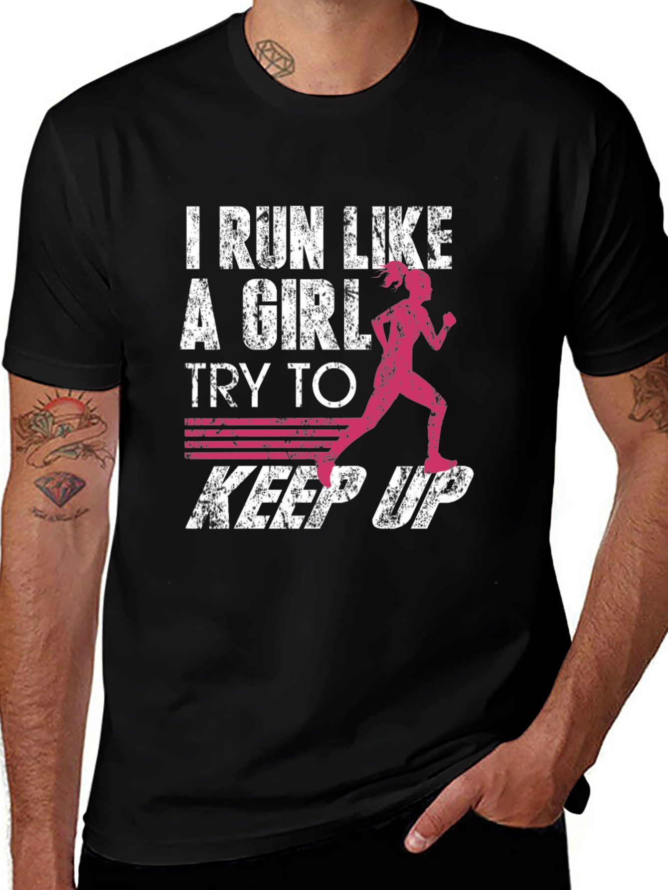 I Run Like A Girl Graphic Tee