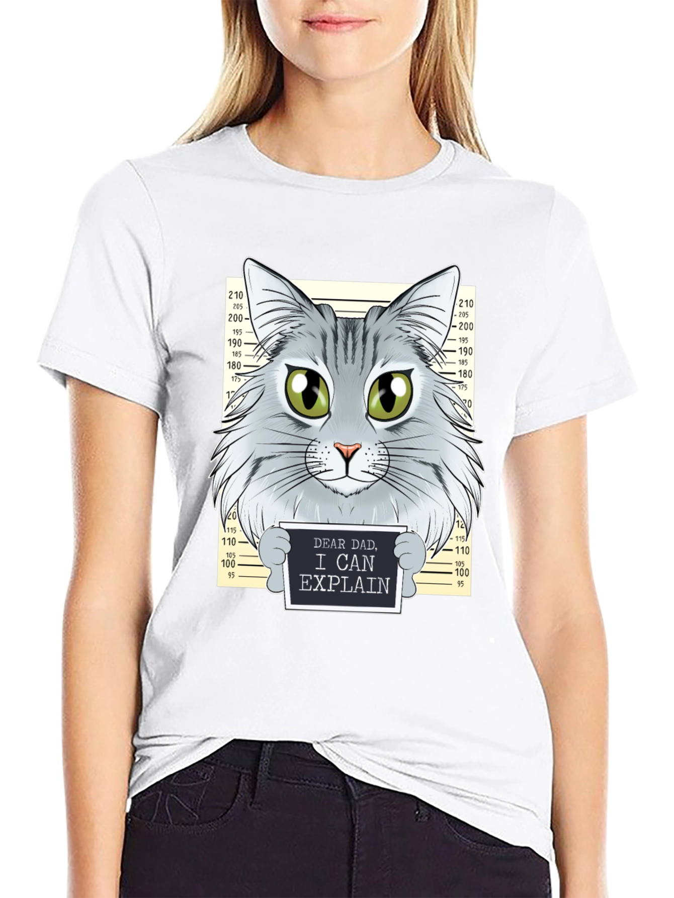 Dear Dad Funny Cat T-Shirt