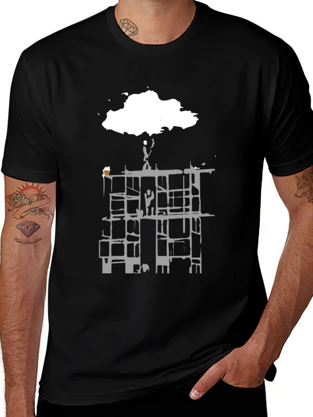 Abstract Cityscape T-Shirt