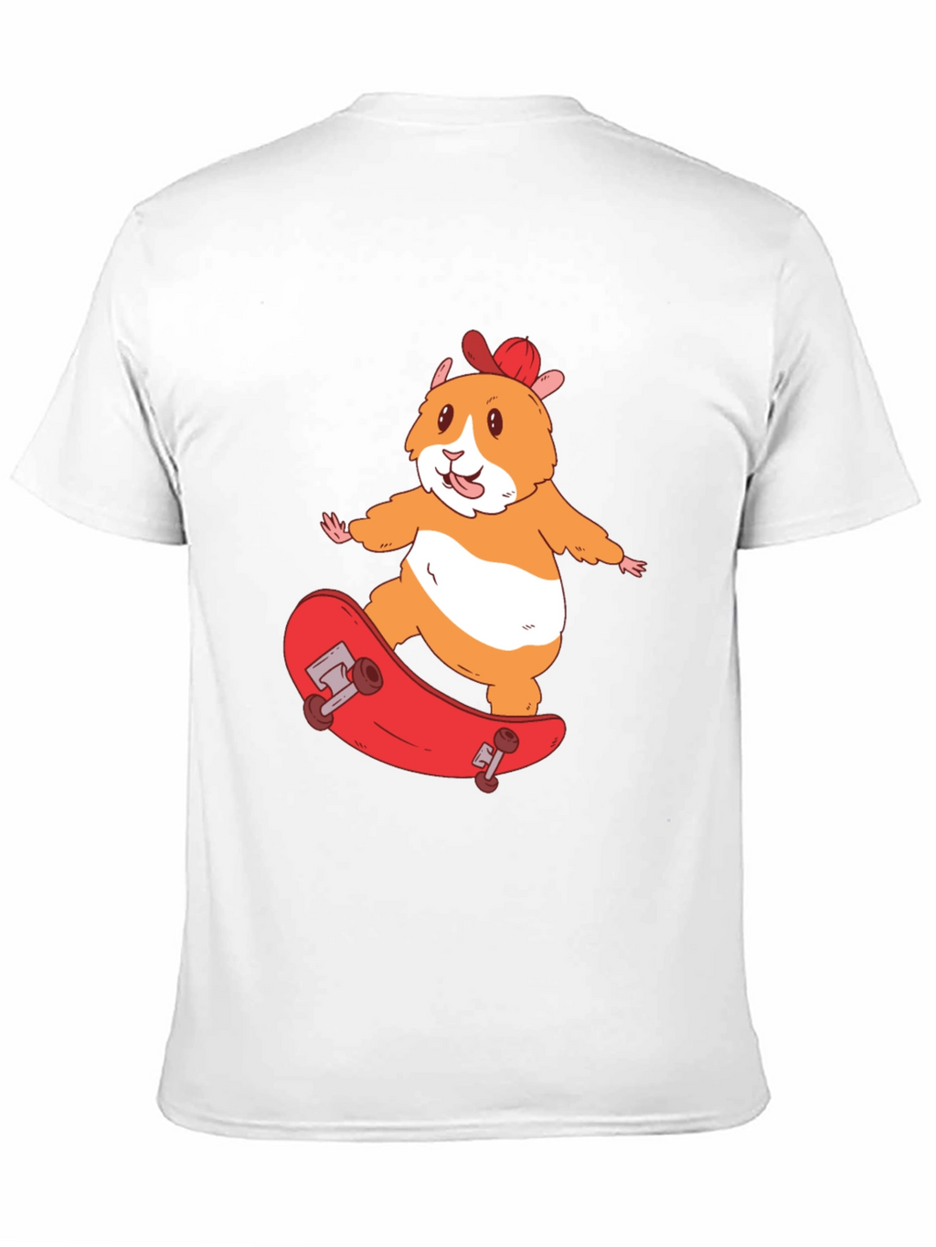 Skateboarding Hamster T-Shirt - Cool Animal Graphic Tee