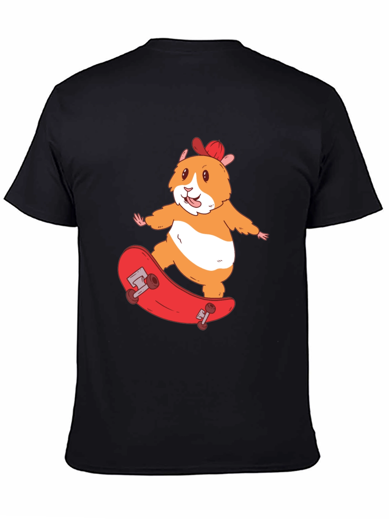 Skateboarding Hamster T-Shirt - Cool Animal Graphic Tee