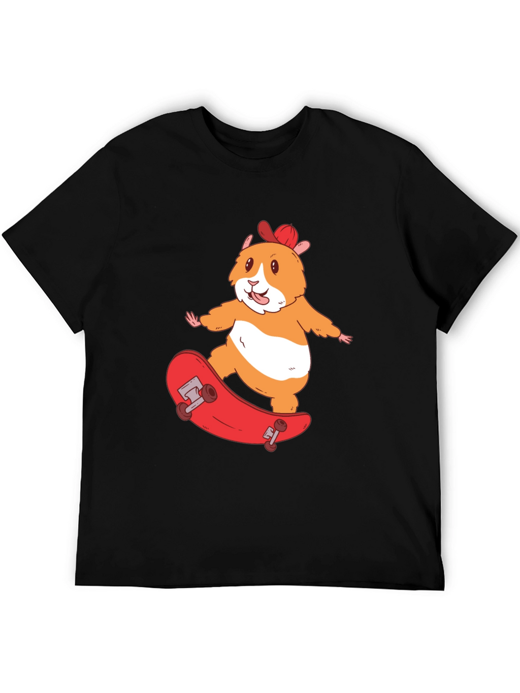 Skateboarding Hamster T-Shirt - Cool Animal Graphic Tee