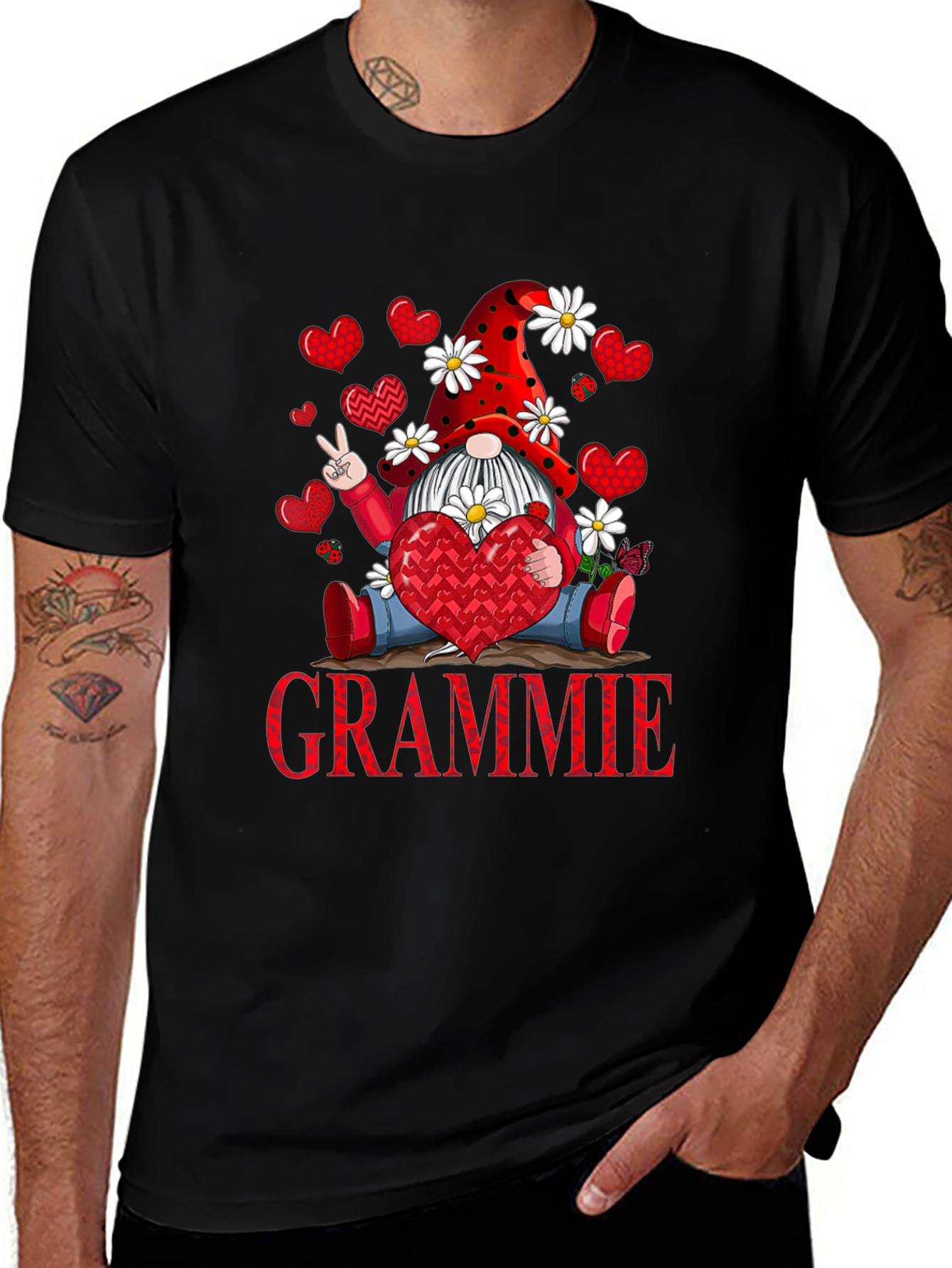 Grammie Valentines Day Gnome T-Shirt