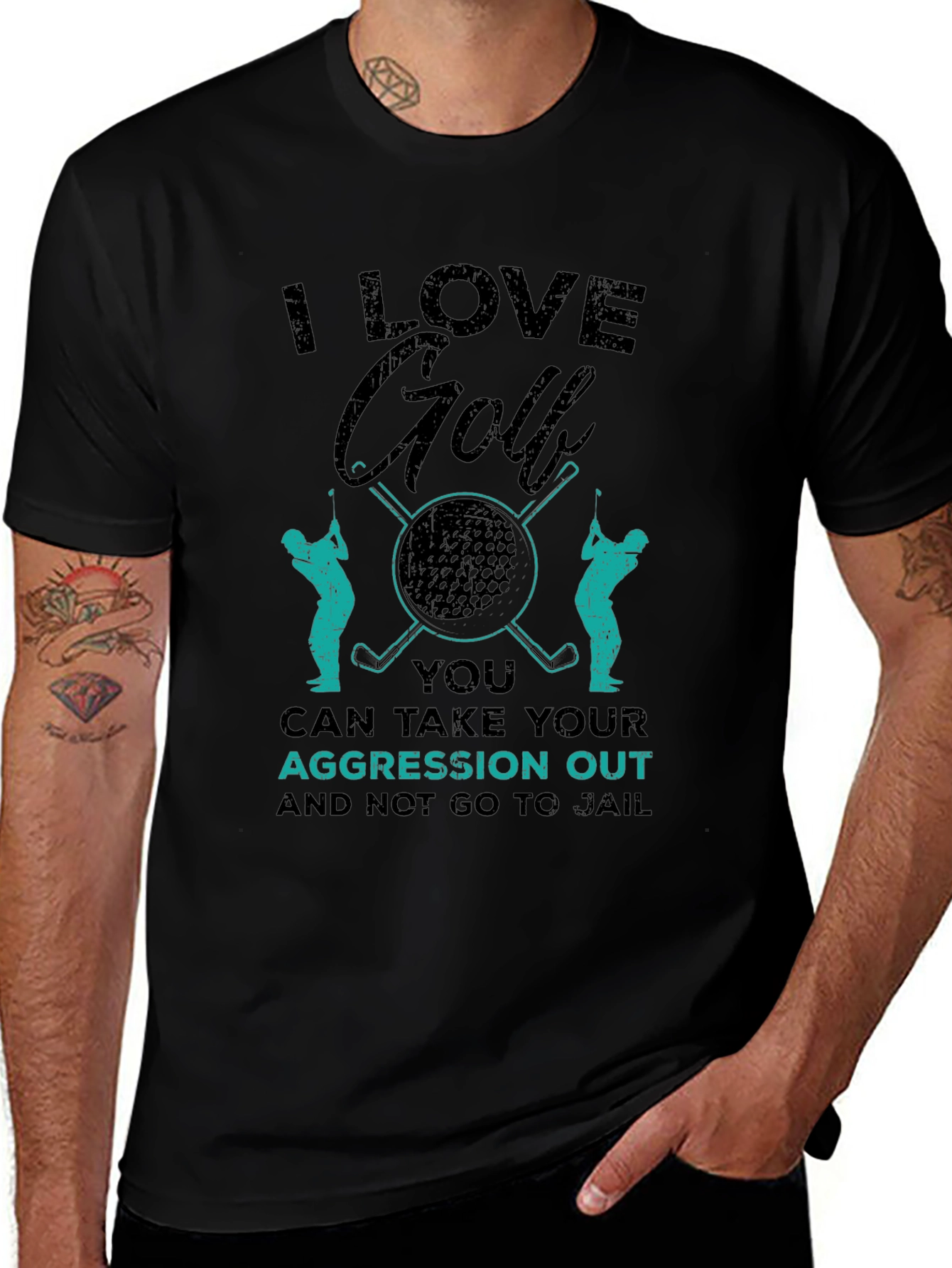 I Love Golf T-Shirt - Aggression Relief