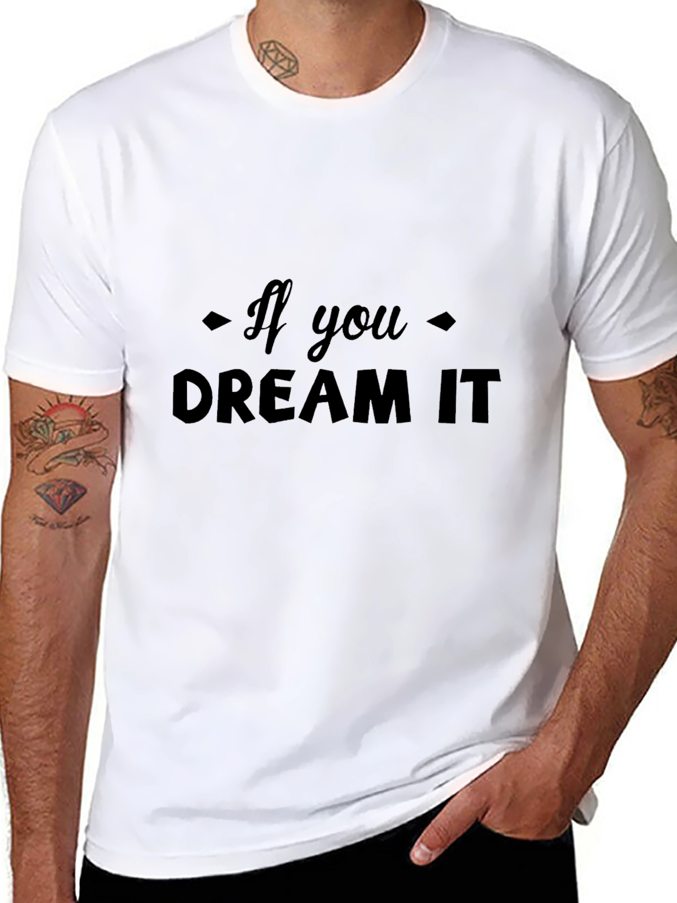 Dream It Black Tee - Motivational Graphic Shirt