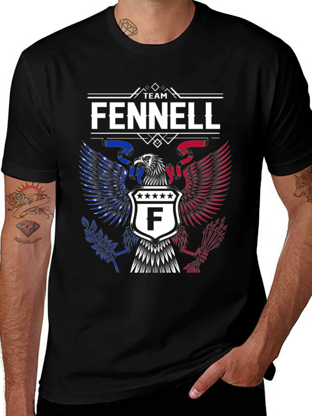 Team Fennell Eagle Crest Graphic T-Shirt