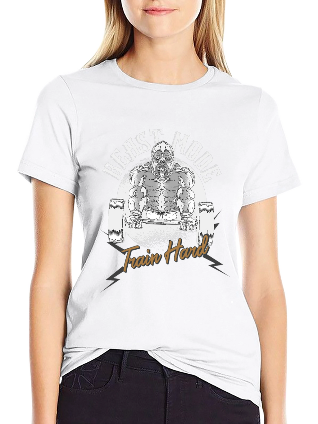 Beast Mode Gorilla Graphic T-Shirt