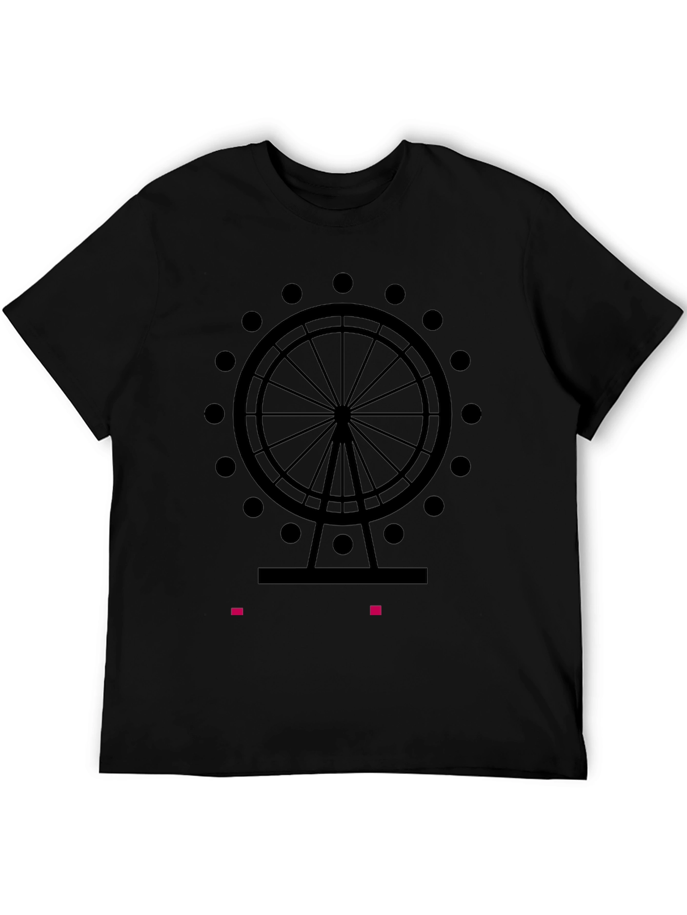 Ferris Wheel Graphic Tee - Black