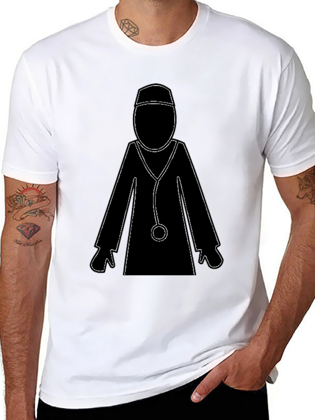 Doctor Graphic Tee - Stylish Medical Apparel