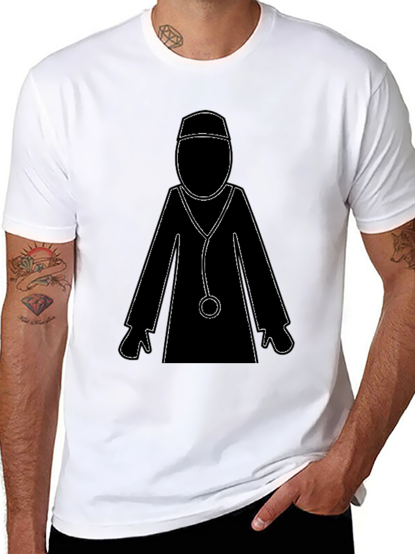 Doctor Graphic Tee - Stylish Medical Apparel
