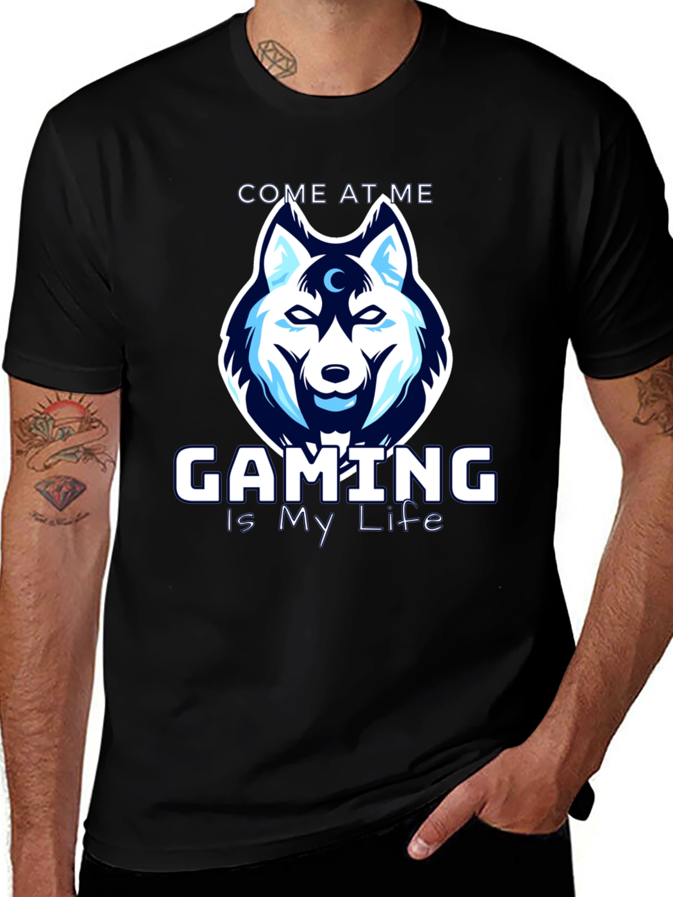 Gaming is My Life Wolf T-Shirt