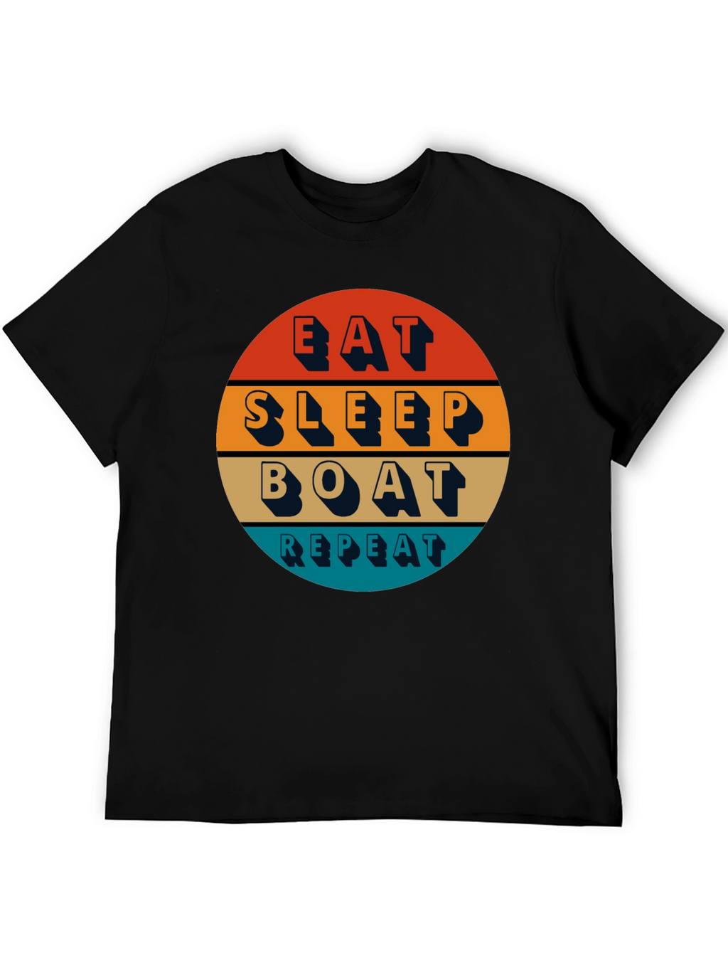 Eat Sleep Boat Repeat T-Shirt - Boating Lifestyle Apparel