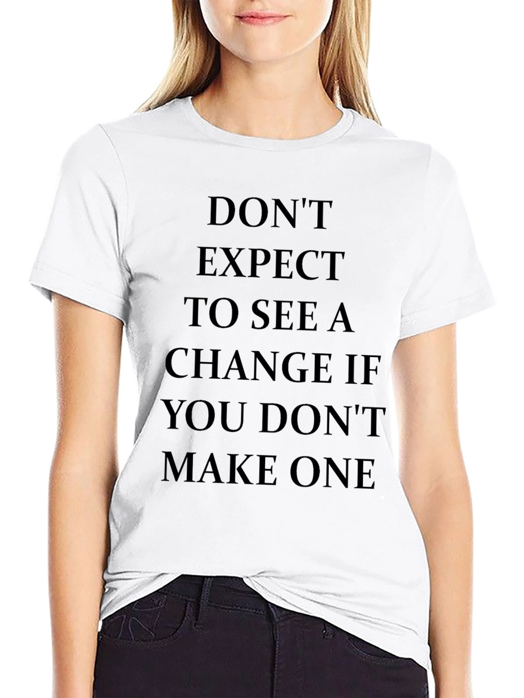 Motivational Statement Black T-Shirt