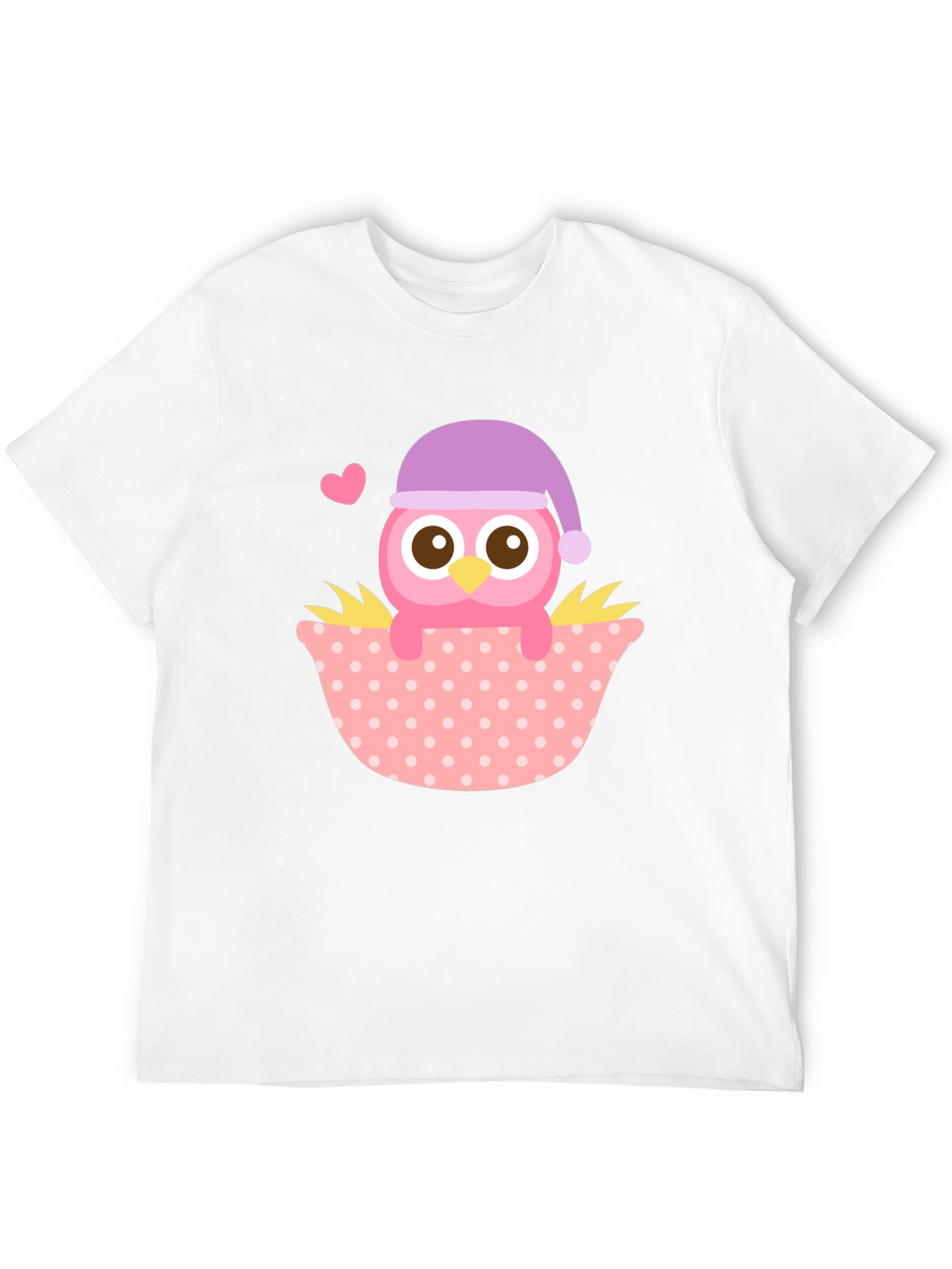 Cute Owl T-Shirt - Whimsical Sleepy Bird Design