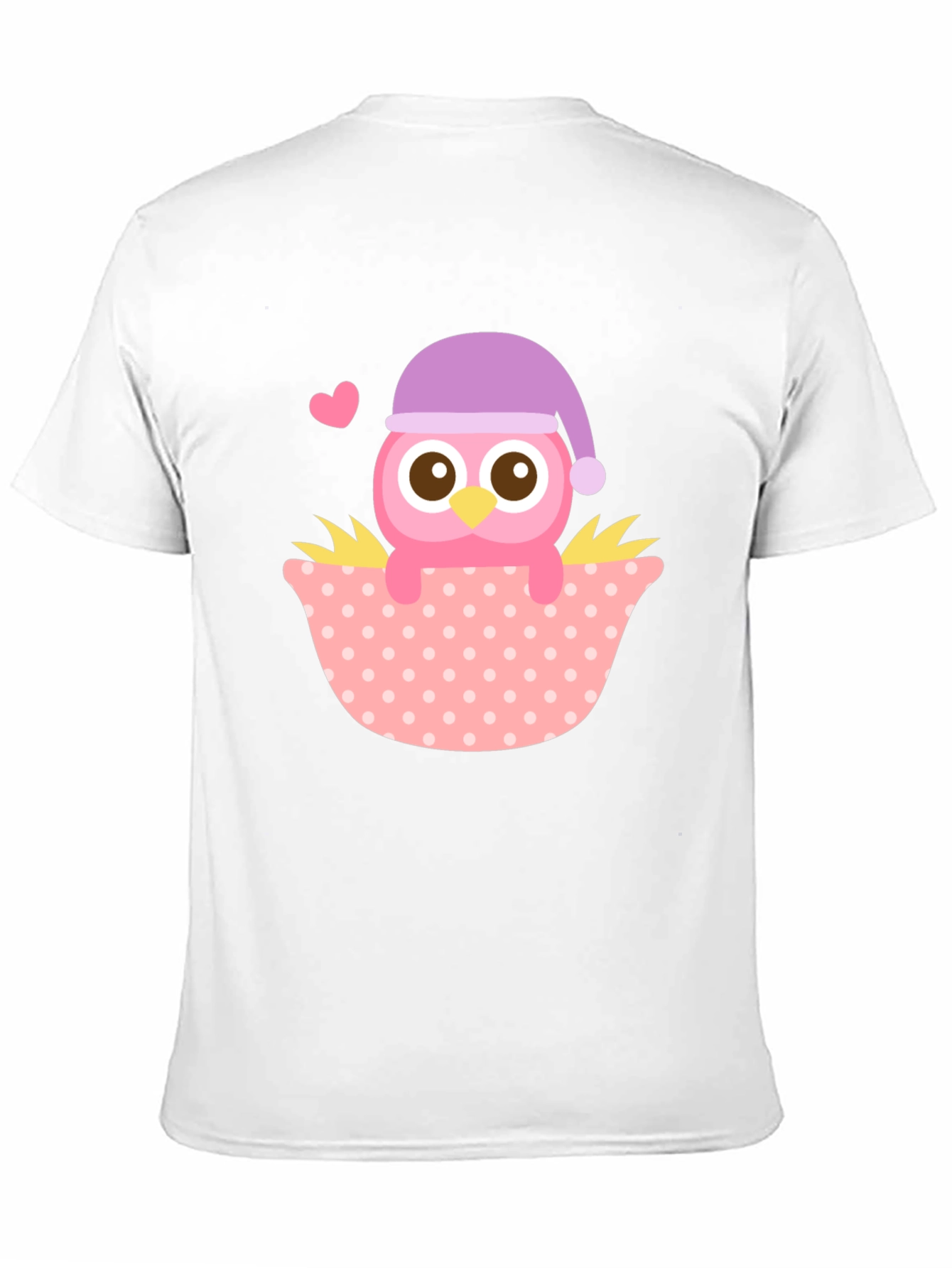 Cute Owl T-Shirt - Whimsical Sleepy Bird Design