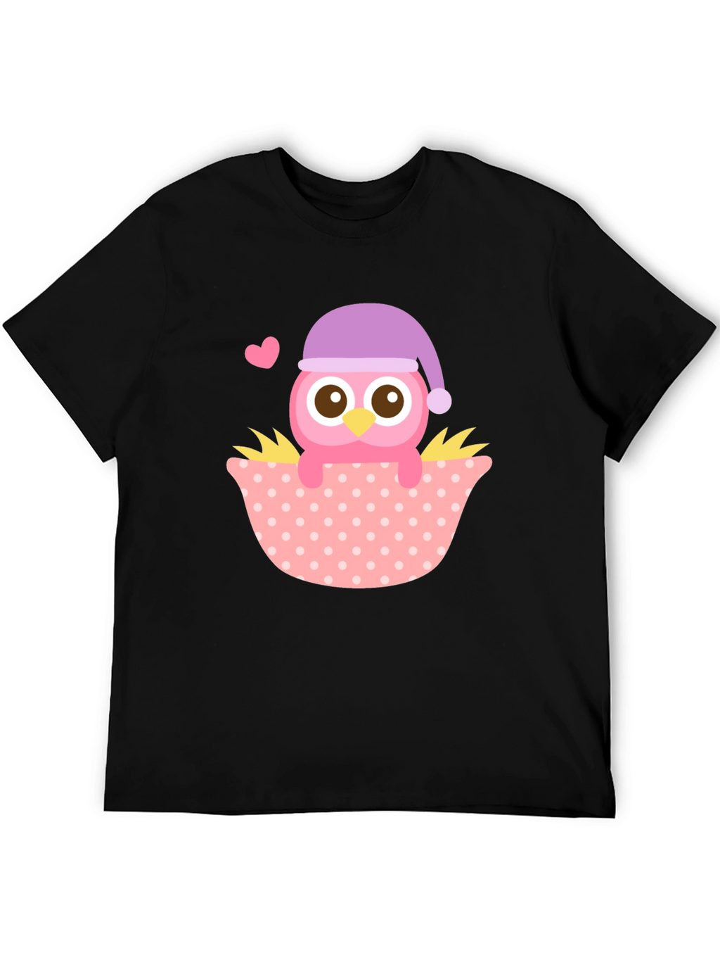 Cute Owl T-Shirt - Whimsical Sleepy Bird Design