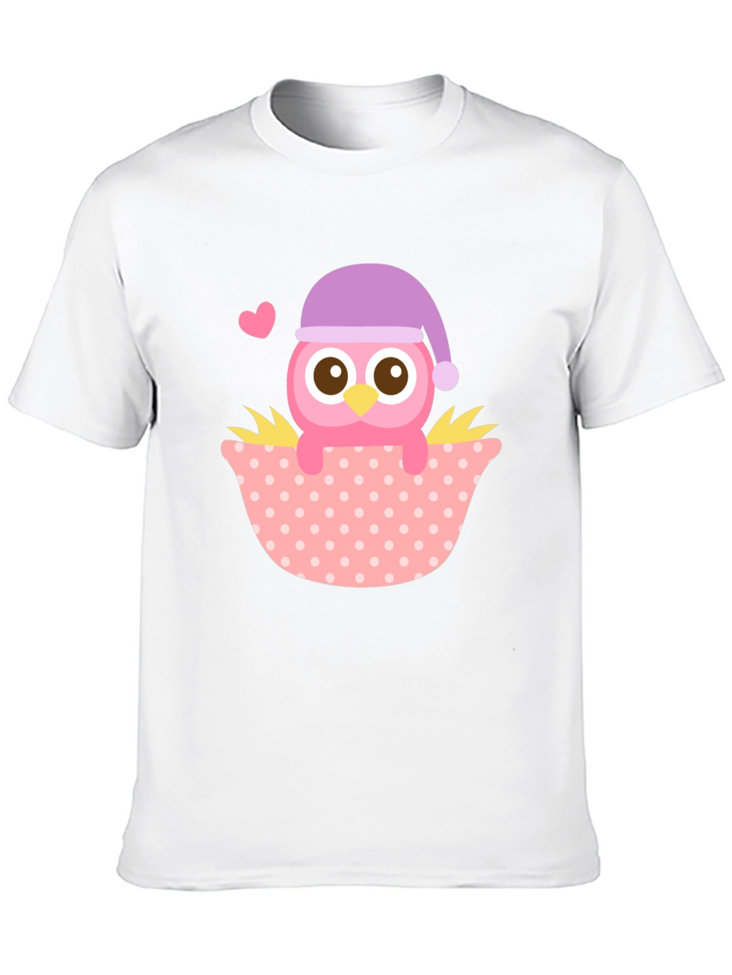 Cute Owl T-Shirt - Whimsical Sleepy Bird Design