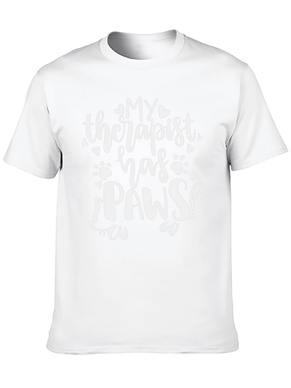 My Therapist Has Paws Novelty T-Shirt