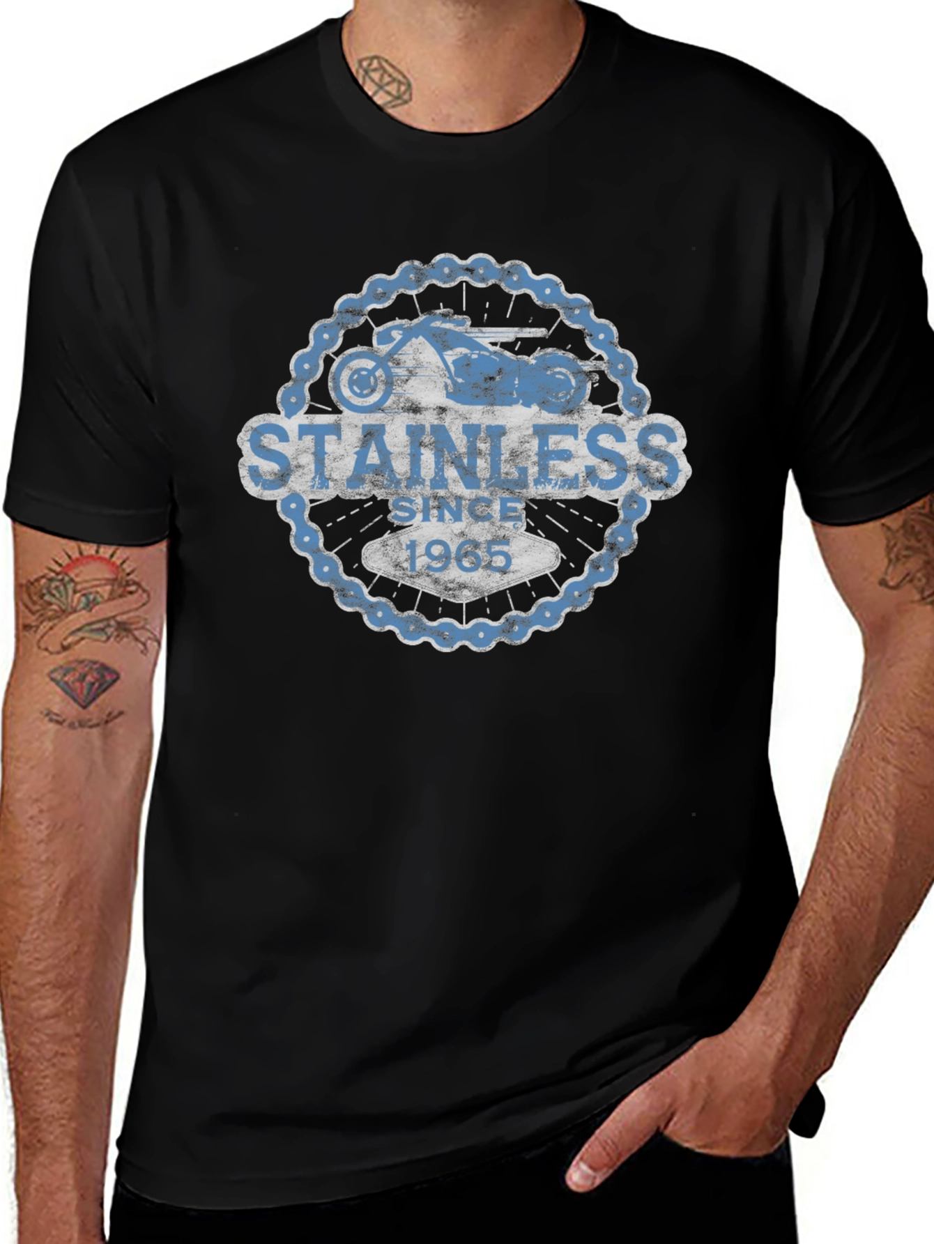 Stainless Since 1965 Motorcycle T-Shirt