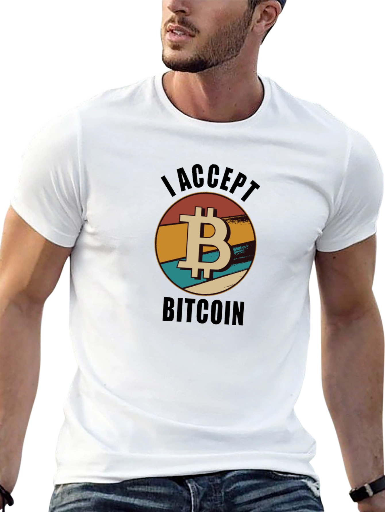I Accept Bitcoin T-Shirt - Crypto Currency Tee