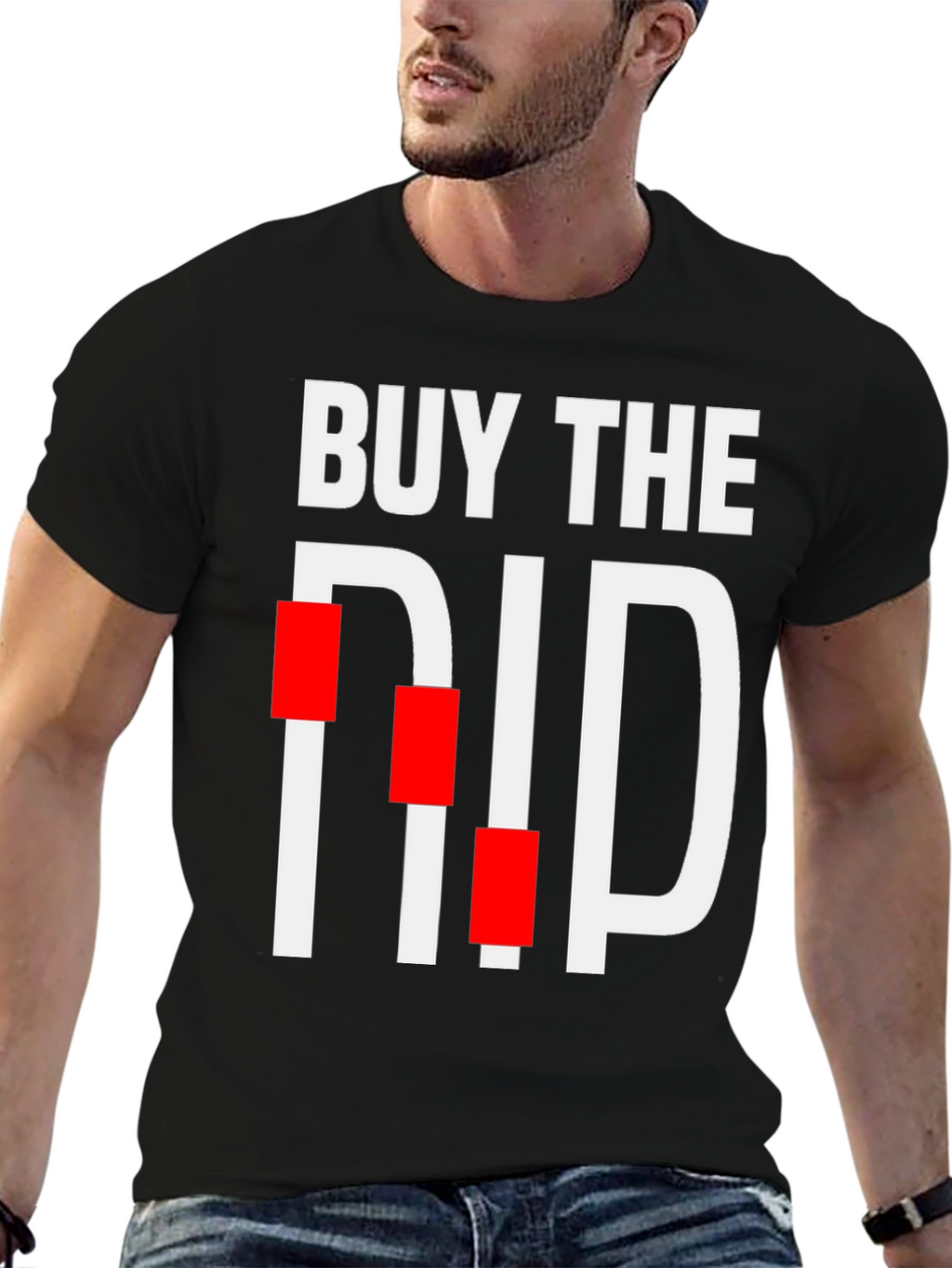 Buy The Dip Black Graphic T-Shirt