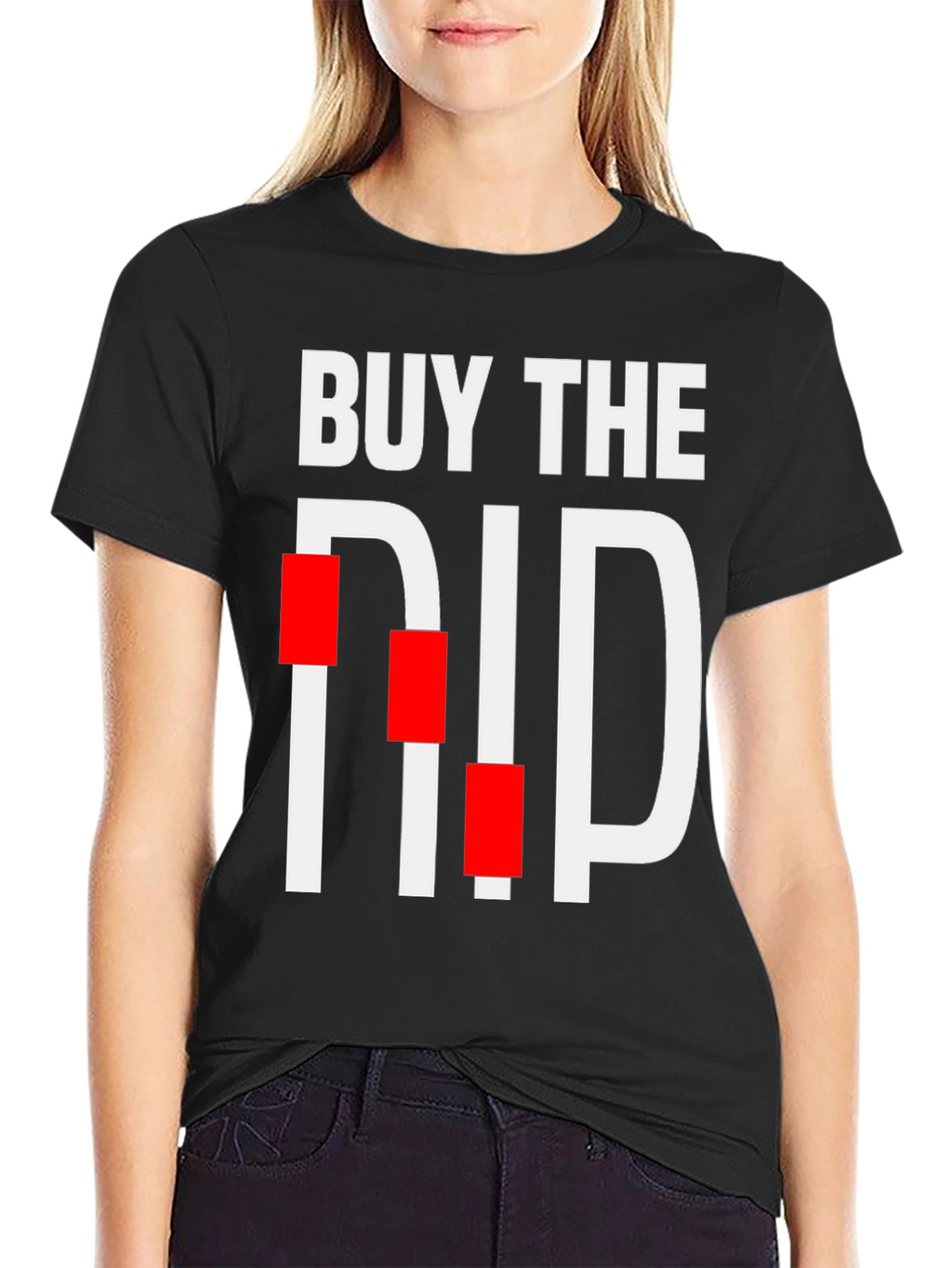 Buy The Dip Black Graphic T-Shirt