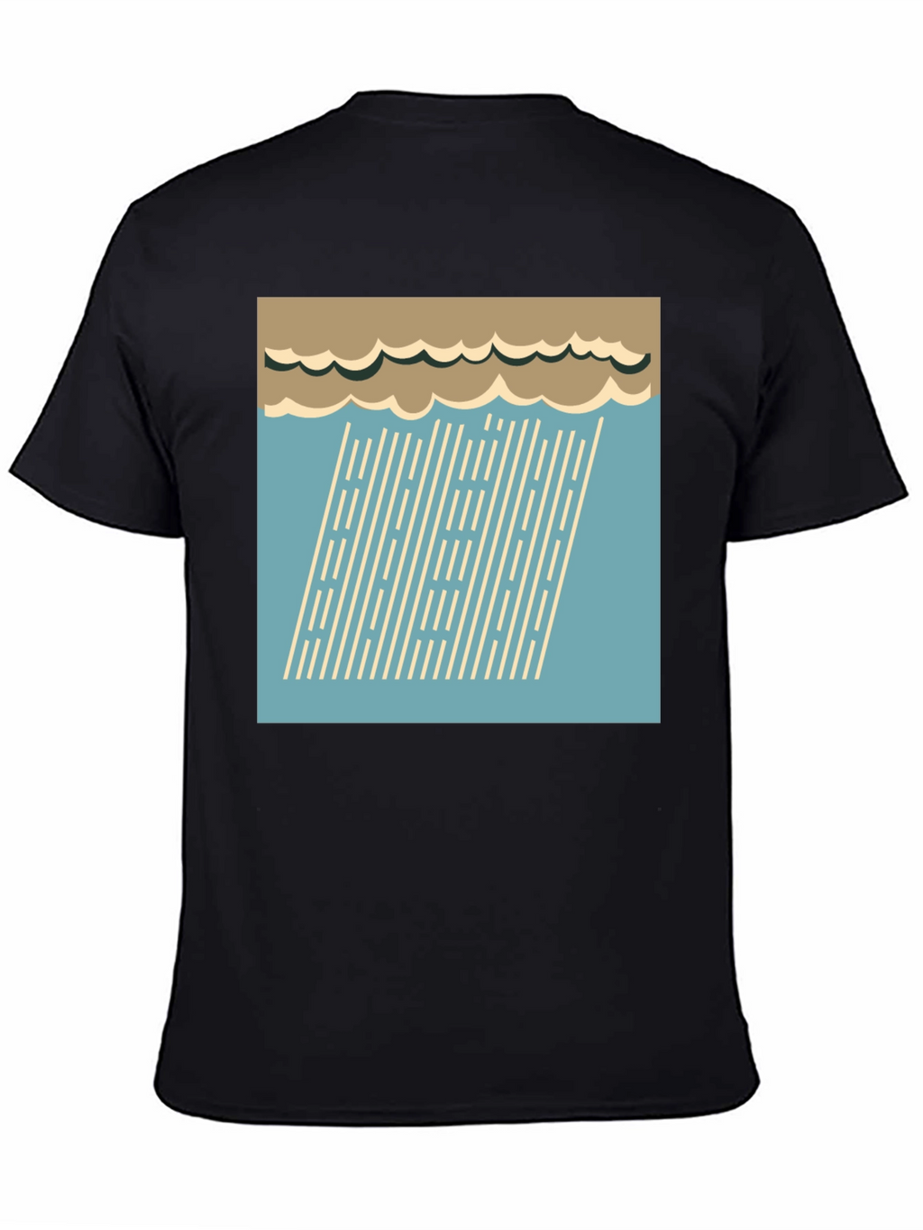 Retro Rain Graphic Tee - Stylish Weather Shirt