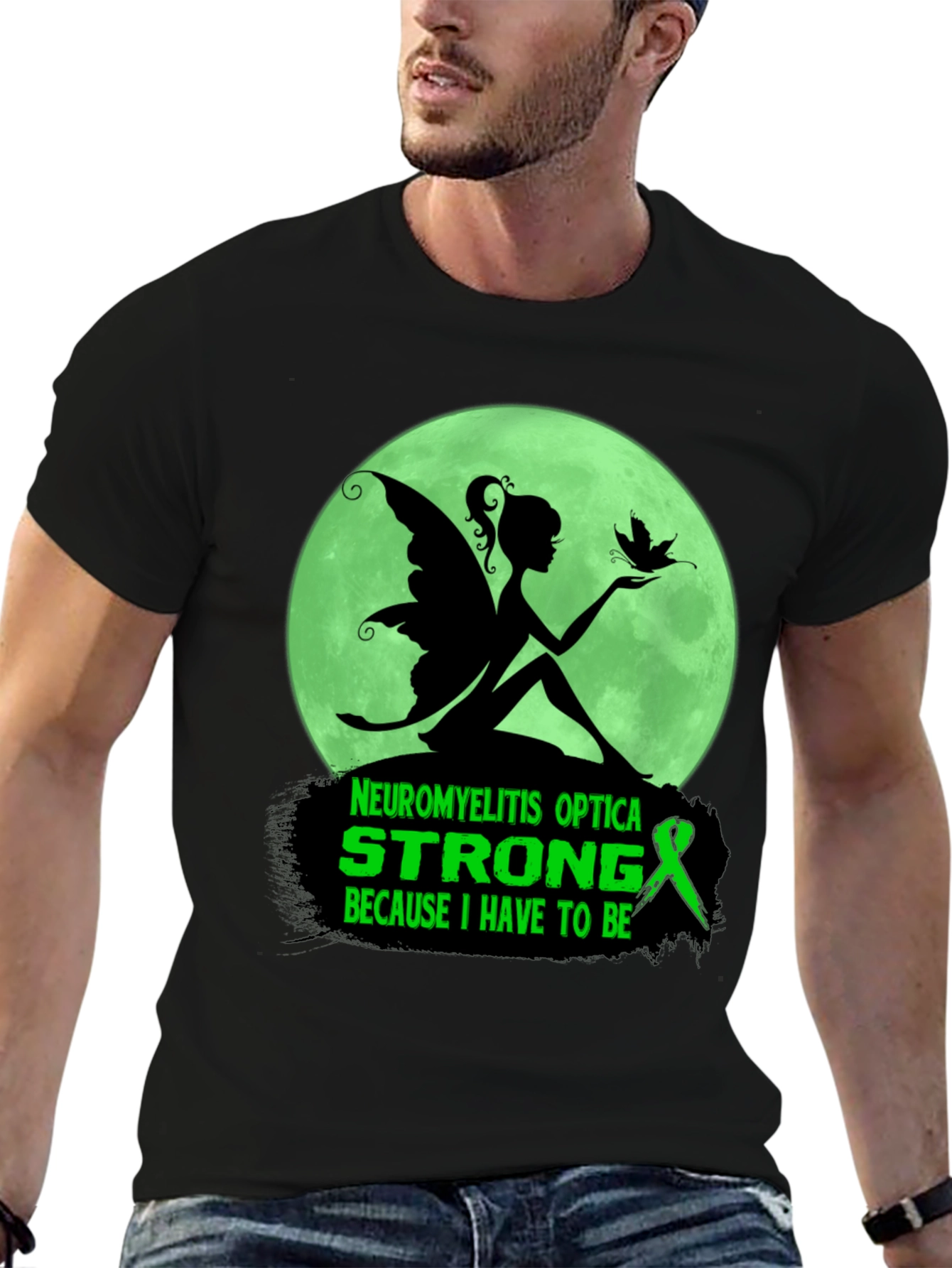 Neuromyelitis Optica Strong T-Shirt - Fairy Design