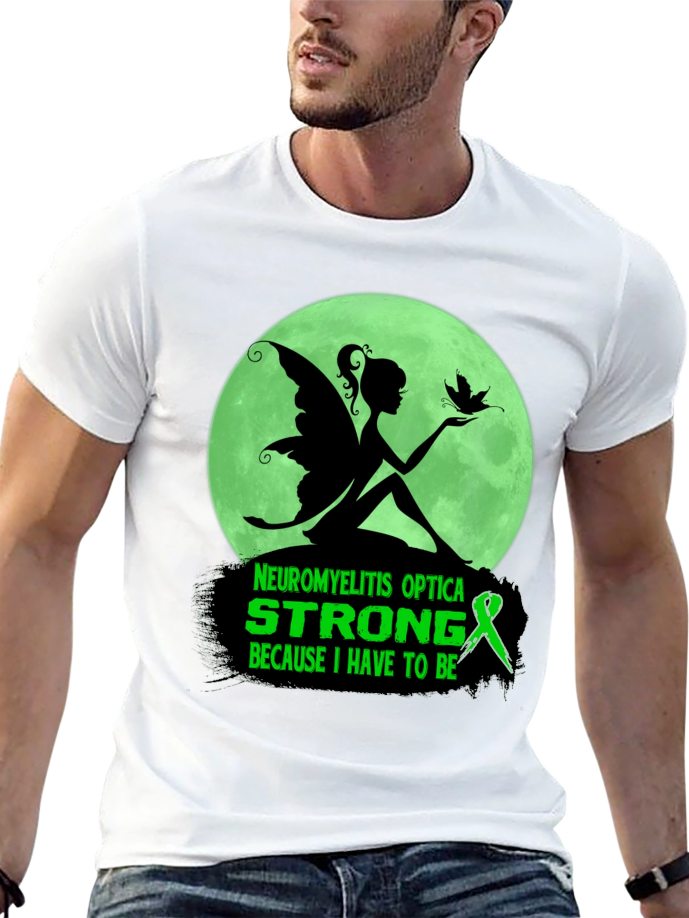 Neuromyelitis Optica Strong T-Shirt - Fairy Design