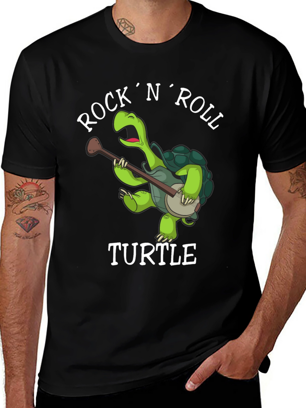 Rock N Roll Turtle T-Shirt