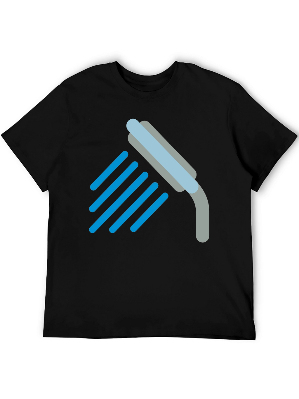 Shower Icon Black T-Shirt - Clean Comfort