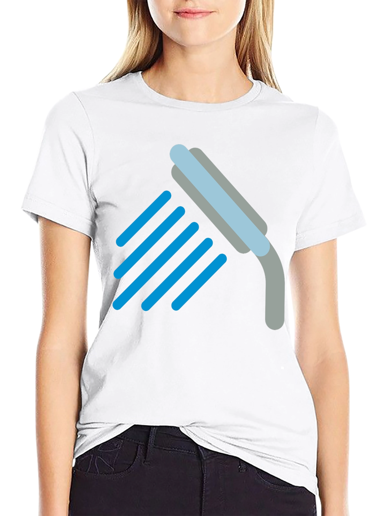 Shower Icon Black T-Shirt - Clean Comfort