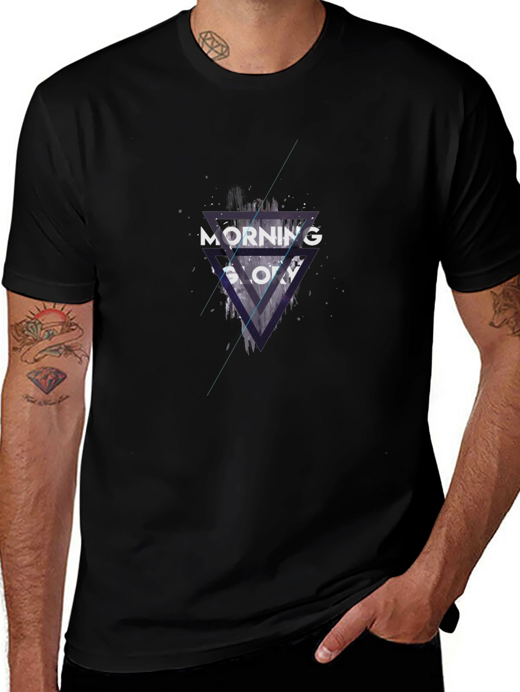 Modern Graphic T-Shirt - Morning Glow Design