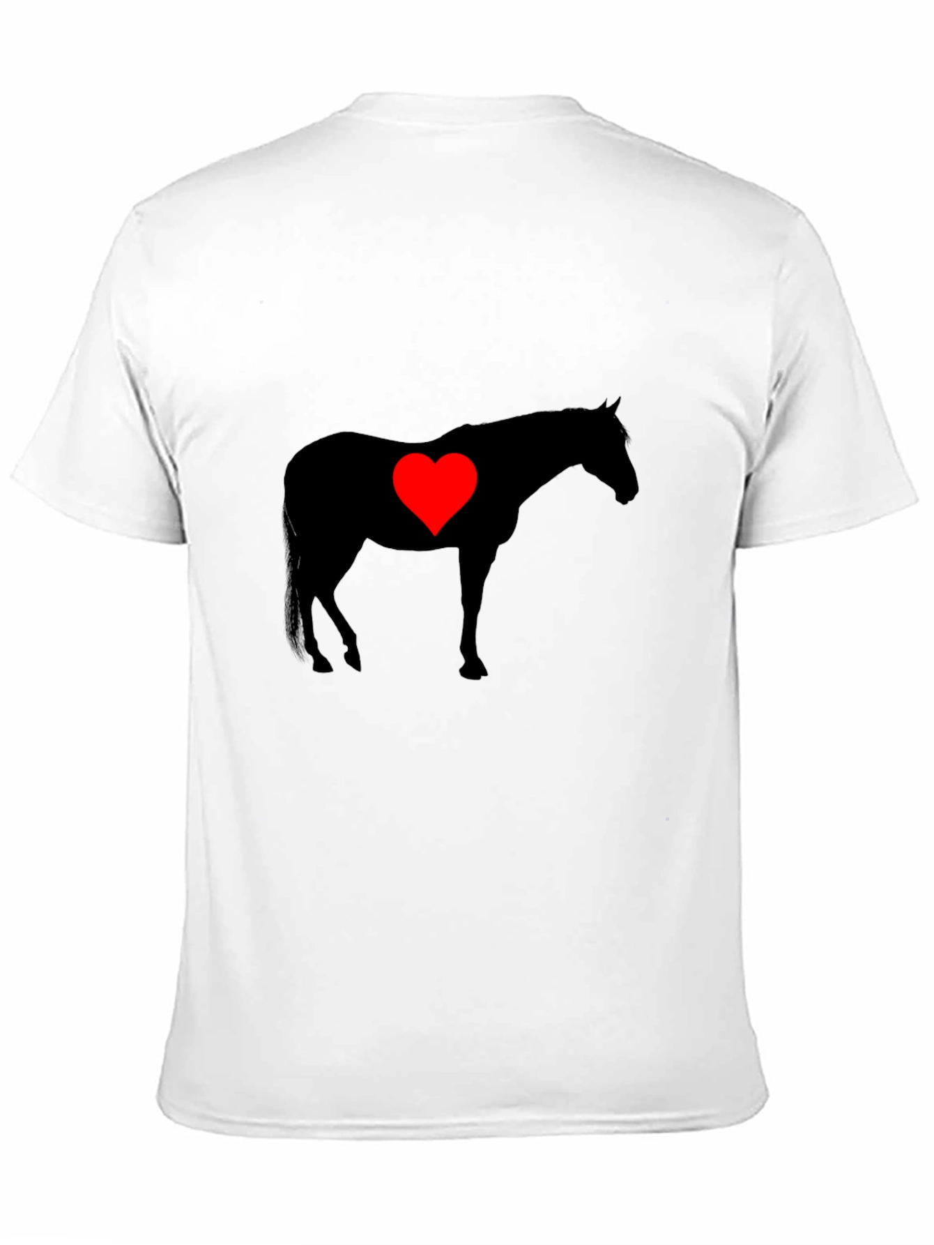 Horse Heart Silhouette Graphic T-Shirt