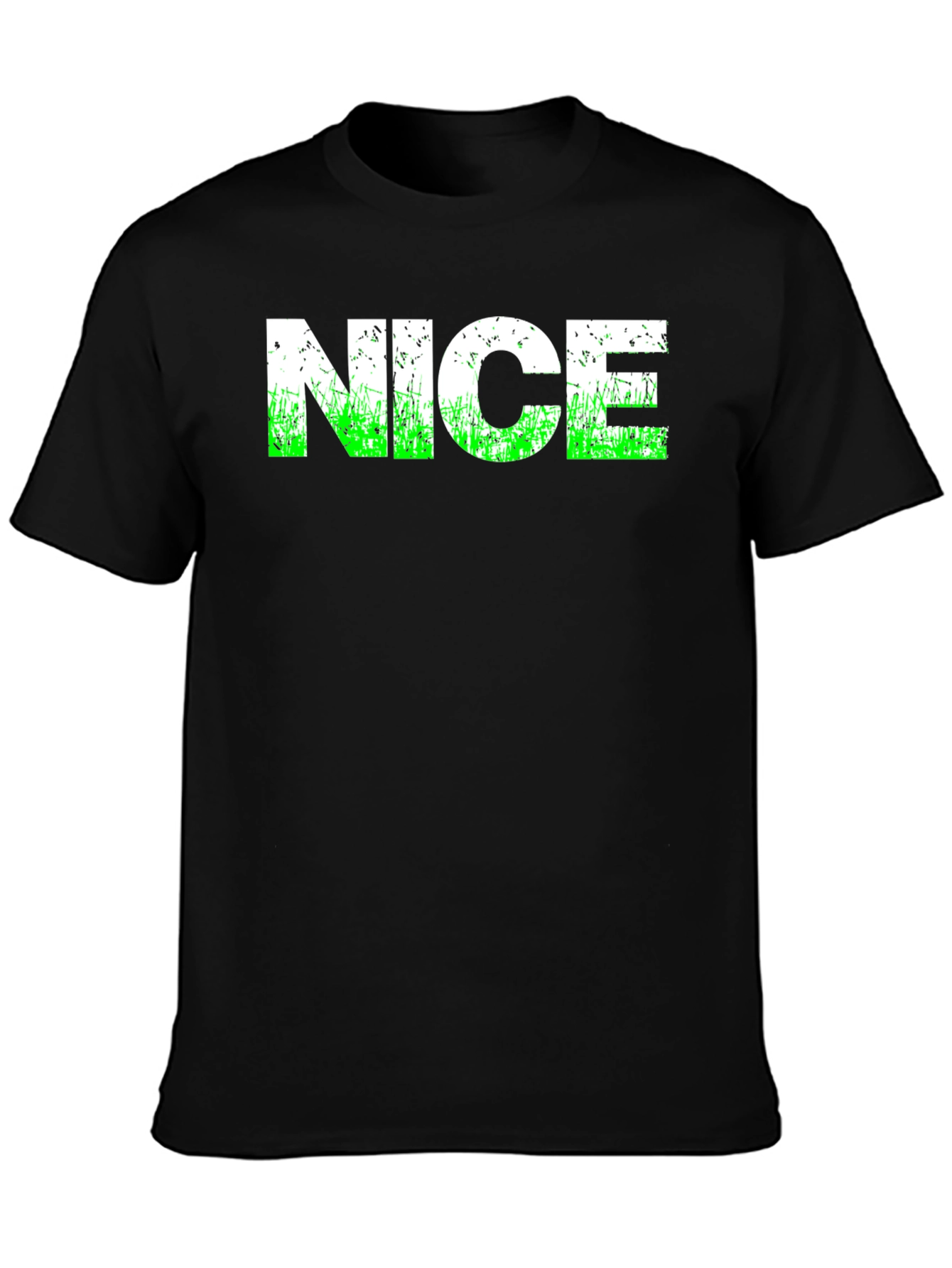 NICE Graphic Tee - Black Cotton T-Shirt