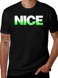NICE Graphic Tee - Black Cotton T-Shirt