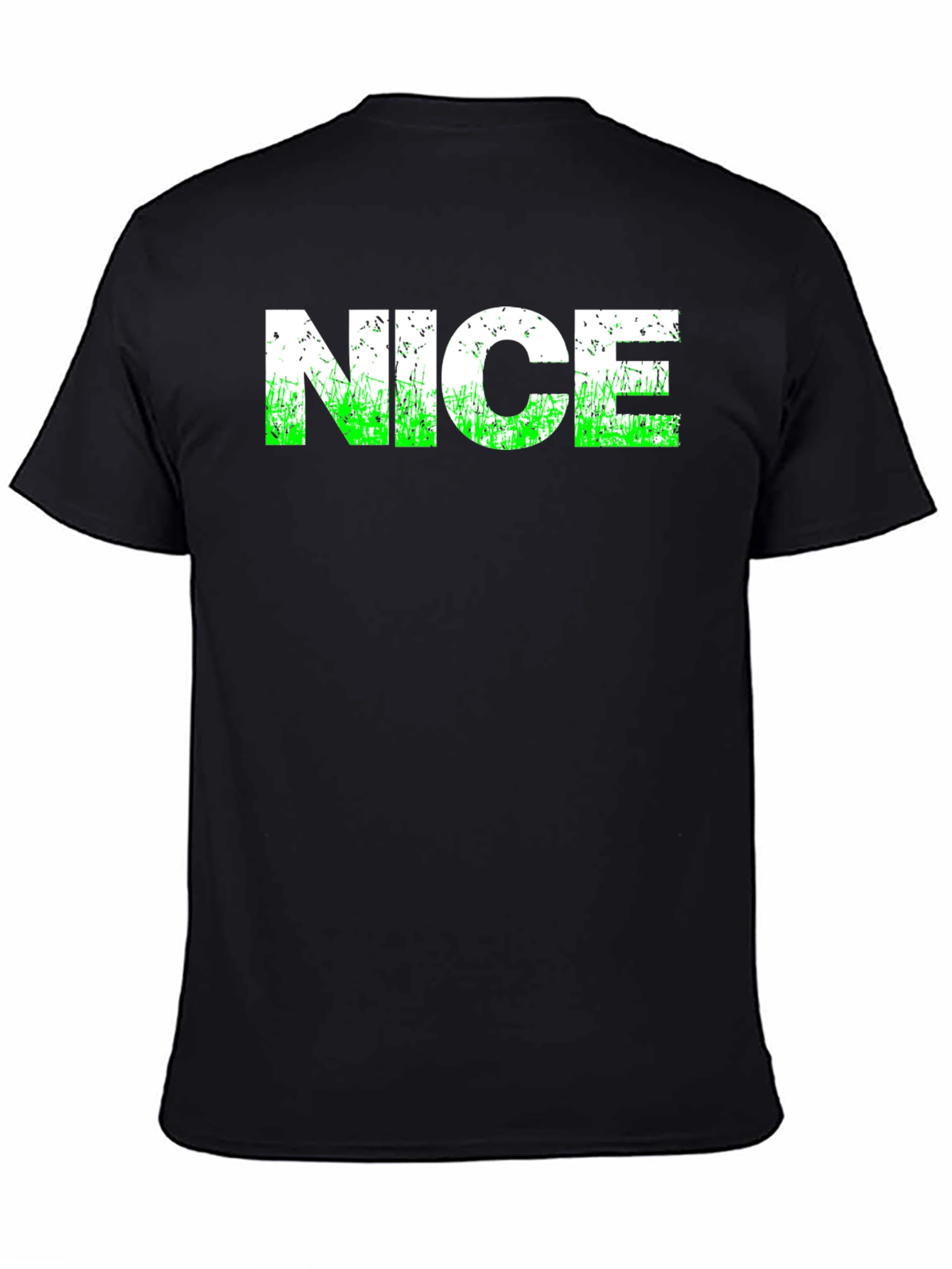 NICE Graphic Tee - Black Cotton T-Shirt