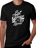 Eat Sleep Scout Repeat Black T-Shirt