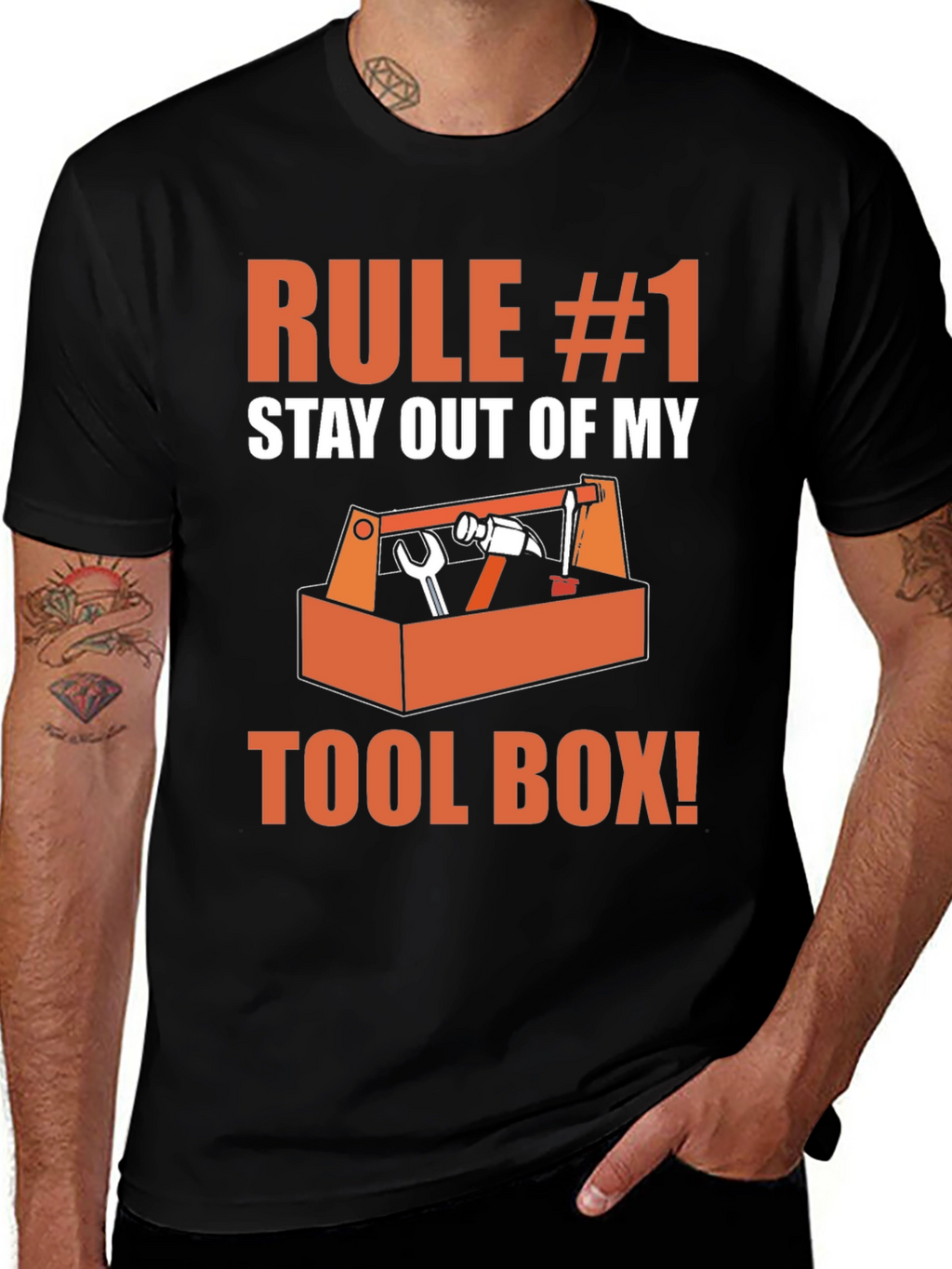 Rule #1 Stay Out of My Toolbox Graphic T-Shirt