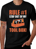 Rule #1 Stay Out of My Toolbox Graphic T-Shirt